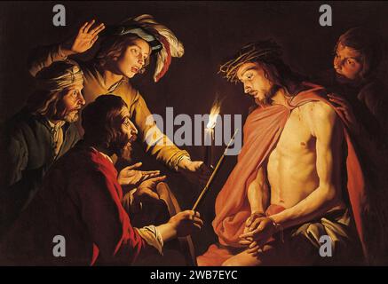 Matthias Stom - Mocking of Christ. Stock Photo