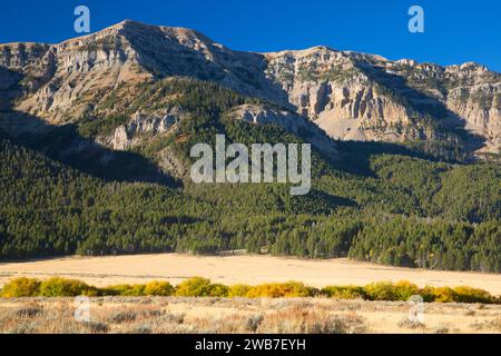 Taylor Mountain in Centennial Mountains, Red Rock Lakes National Wildlife Refuge, Montana Stock Photo