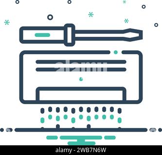 Icon for ac service,cleaner Stock Vector