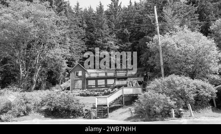 suburban house cottage in alaska. suburban house outdoor. photo of ...