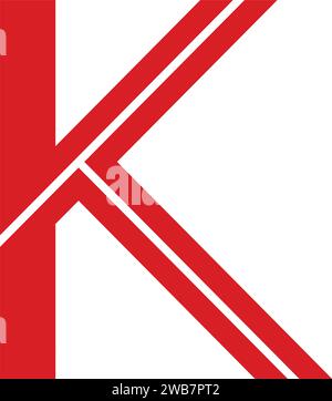 letter k logo icon vector illustration design Stock Vector