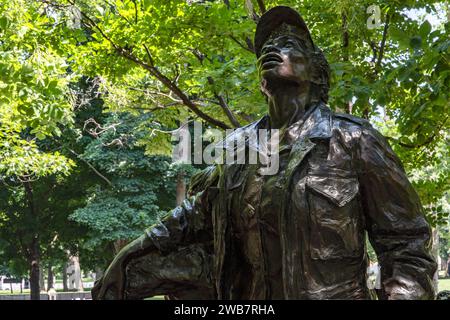 Washington DC, USA; June 2, 2023: Vietnam Women's Memorial created by Glenna Goodacre dedicated to American women who served in the Vietnam War. Stock Photo