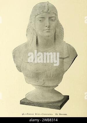 Parian Bust Cleopatra. By Broome Stock Photo