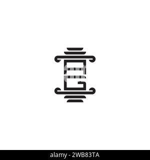 AG pillar concept in high quality professional design that will print well across any print media Stock Vector