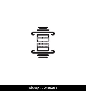 BB pillar concept in high quality professional design that will print well across any print media Stock Vector