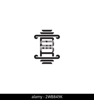 BR pillar concept in high quality professional design that will print well across any print media Stock Vector