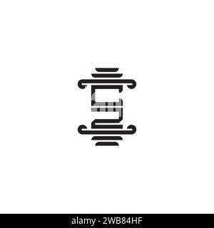 CZ pillar concept in high quality professional design that will print well across any print media Stock Vector