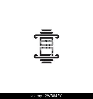 BQ pillar concept in high quality professional design that will print well across any print media Stock Vector