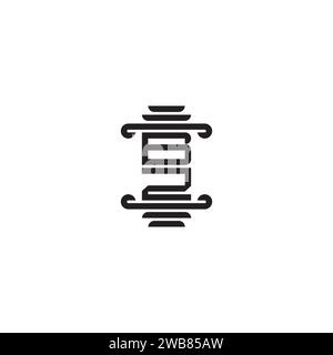 BZ pillar concept in high quality professional design that will print well across any print media Stock Vector