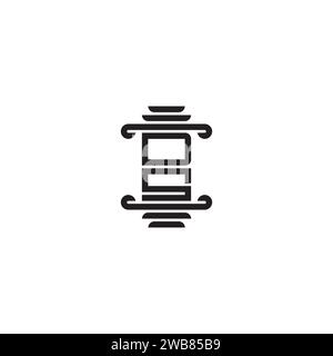 DS pillar concept in high quality professional design that will print well across any print media Stock Vector