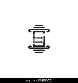 CY pillar concept in high quality professional design that will print well across any print media Stock Vector