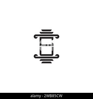 CU pillar concept in high quality professional design that will print well across any print media Stock Vector