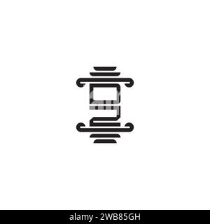 DZ pillar concept in high quality professional design that will print well across any print media Stock Vector
