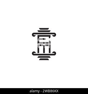 EM pillar concept in high quality professional design that will print well across any print media Stock Vector