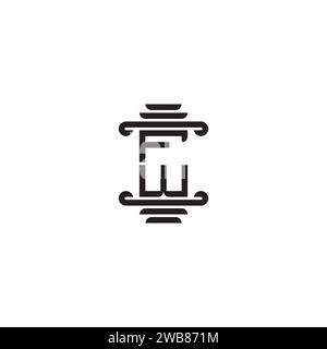 FW pillar concept in high quality professional design that will print well across any print media Stock Vector