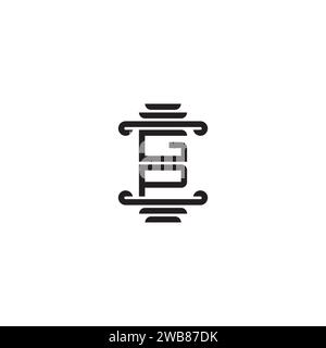 GP pillar concept in high quality professional design that will print well across any print media Stock Vector