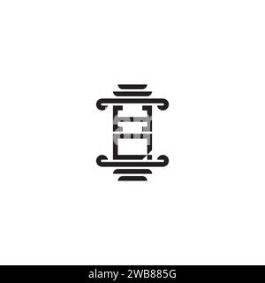 HQ pillar concept in high quality professional design that will print well across any print media Stock Vector
