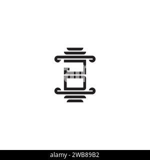 JD pillar concept in high quality professional design that will print well across any print media Stock Vector