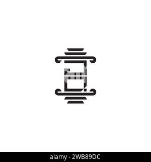 JQ pillar concept in high quality professional design that will print well across any print media Stock Vector