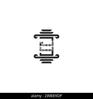 JY pillar concept in high quality professional design that will print well across any print media Stock Vector