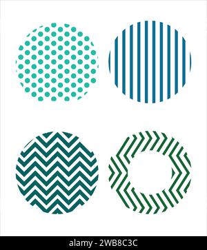 Trendy modern abstract background With Simple Shapes, Objects, Figures. Colorful Geometric Pattern.Trendy vector graphic elements design. Fun colorful Stock Vector