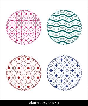 Trendy modern abstract background With Simple Shapes, Objects, Figures. Colorful Geometric Pattern.Trendy vector graphic elements design. Fun colorful Stock Vector