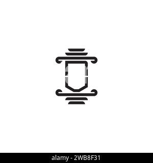 NV pillar concept in high quality professional design that will print well across any print media Stock Vector