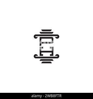 PH pillar concept in high quality professional design that will print well across any print media Stock Vector
