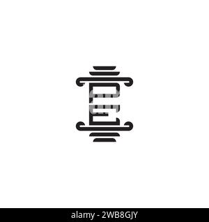 PE pillar concept in high quality professional design that will print well across any print media Stock Vector
