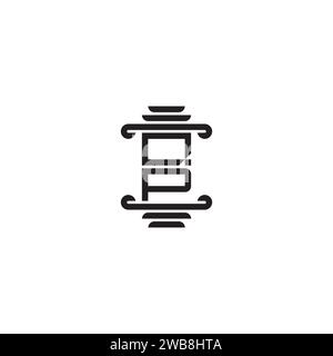 QP pillar concept in high quality professional design that will print well across any print media Stock Vector