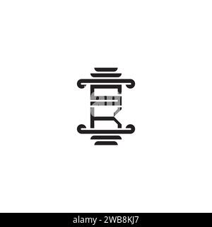 SK pillar concept in high quality professional design that will print well across any print media Stock Vector
