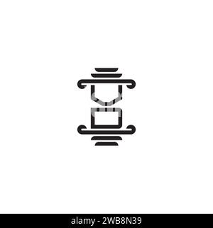 VD pillar concept in high quality professional design that will print well across any print media Stock Vector