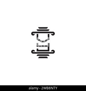 VY pillar concept in high quality professional design that will print well across any print media Stock Vector