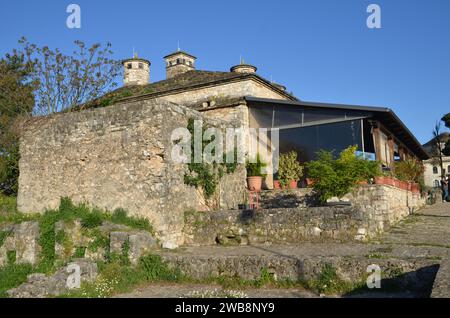 Greece, north-western, Epirus region, Ioannina city and castle, Pamvotida lake and the island Stock Photo