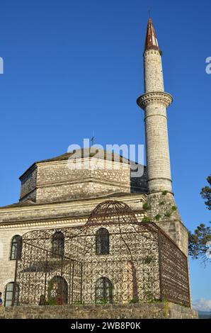 Greece, north-western, Epirus region, Ioannina city and castle, Pamvotida lake and the island Stock Photo