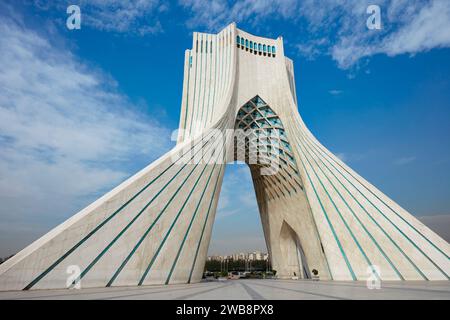 Azadi Tower (Freedom Tower), an iconic landmark in Tehran, Iran Stock