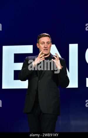 LAS VEGAS, NV - JANUARY 8: Matt Wood speaking at Siemens key note during CES 2024 at Venetian Palazzo Ballroom in Las Vegas, Nevada, on January 8, 2024. Copyright: xDeeCeexCarterx Stock Photo