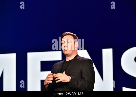 LAS VEGAS, NV - JANUARY 8: Matt Wood speaking at Siemens key note during CES 2024 at Venetian Palazzo Ballroom in Las Vegas, Nevada, on January 8, 2024. Copyright: xDeeCeexCarterx Stock Photo