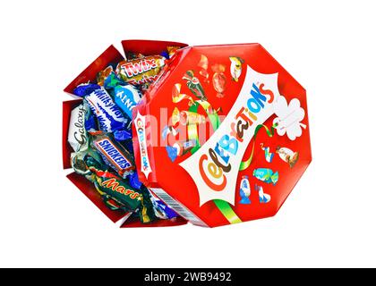 Celebrations Chocolates comprising of miniature versions of full size Mars brands Stock Photo