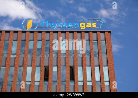 DORTMUND, GERMANY - SEPTEMBER 16, 2020: Thyssengas Gmbh company headquarters in Dortmund. Thyssengas operates natural gas transmission lines. Stock Photo