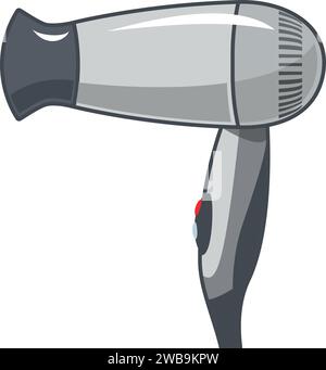 Hairdryer Icon in flat style. Vector Illustration Stock Vector