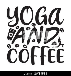 Coffee SVG Design Typography T-Shirt Design Stock Vector