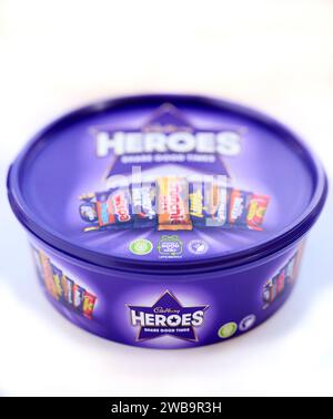 Box of Cadbury Heroes sweets Stock Photo