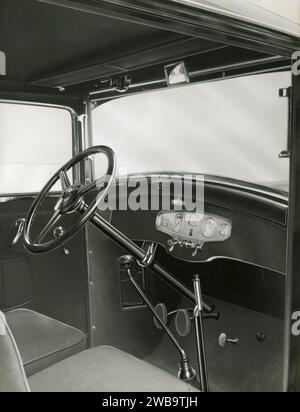 Interiors of FIAT 500 Topolino car, Italy 1930s Stock Photo