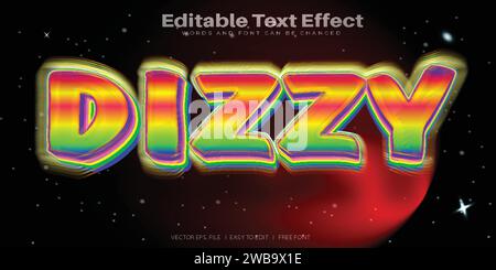 Vector Magical 3d text effect 100 editable eps file word and font can be changed Stock Vector