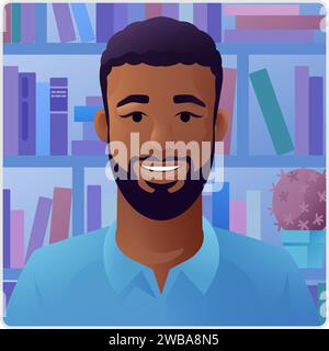 Man Profile Illustration Internet Call Avatar Stock Vector