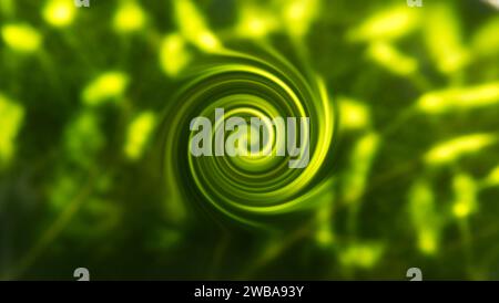 Green swirl abstract background Stock Photo