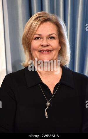 Nancy Faeser, die Bundesministerin des Innern beim Neujahrsempfang fuer Repraesentanten des oeffentlichen Lebens sowie engagierte Buergerinnen und Bue Stock Photo