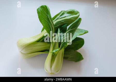 bok choy on table Stock Photo