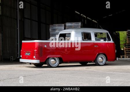 VW Type 2 Bay Window double cab pick up truck Stock Photo